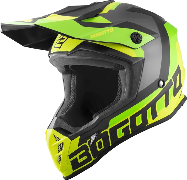 Bogotto V332 Unit Motocross Helmet, yellow