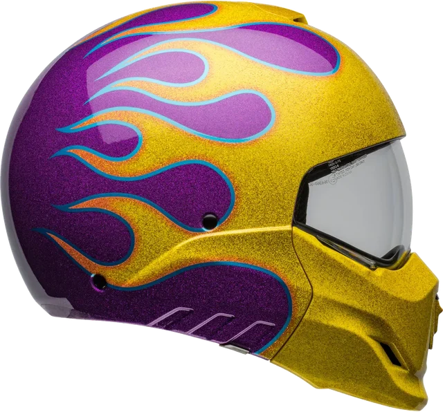 Bell Helmets Bell Broozer Ignite Helmet CLOSEOUT, gloss purple yellow