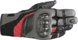 Alpinestars Mens Belize Drystar CE Leather Gloves, Black, Anthracite, Red