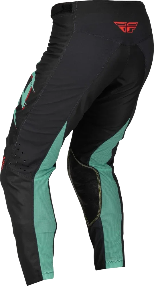 Fly Racing Kinetic SE Rave Pants, Black/Mint/Red