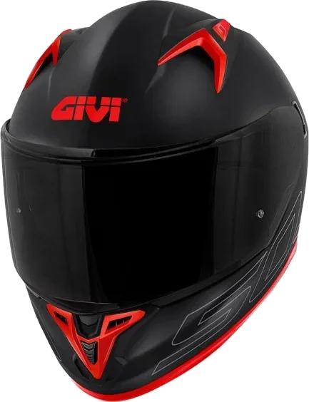Givi 50.9 Sport Helmet Matt Black Silver Red