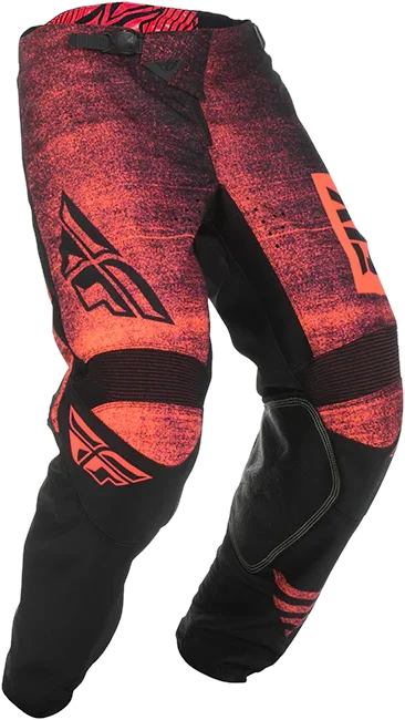 Fly Racing Kinetic Noiz Pants (Youth), Neon Red/ Black