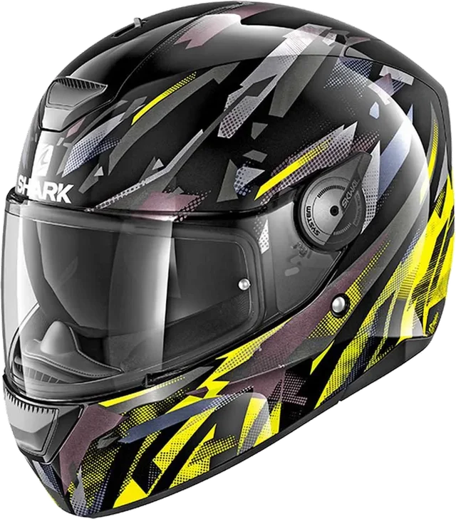 Shark D-skwal Kanhji Full Face Helmet, Black / Red / White