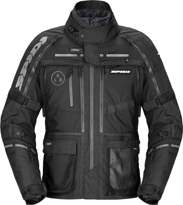 Spidi Hard Track 3 H2Out waterproof Motorcycle Textile Jacket, black