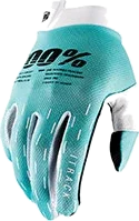 100% Itrack Gloves Aqua