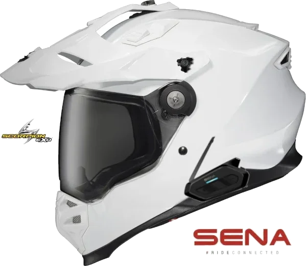 Scorpion XT9000 Bluetooth Helmet Carbon Gloss White Spider