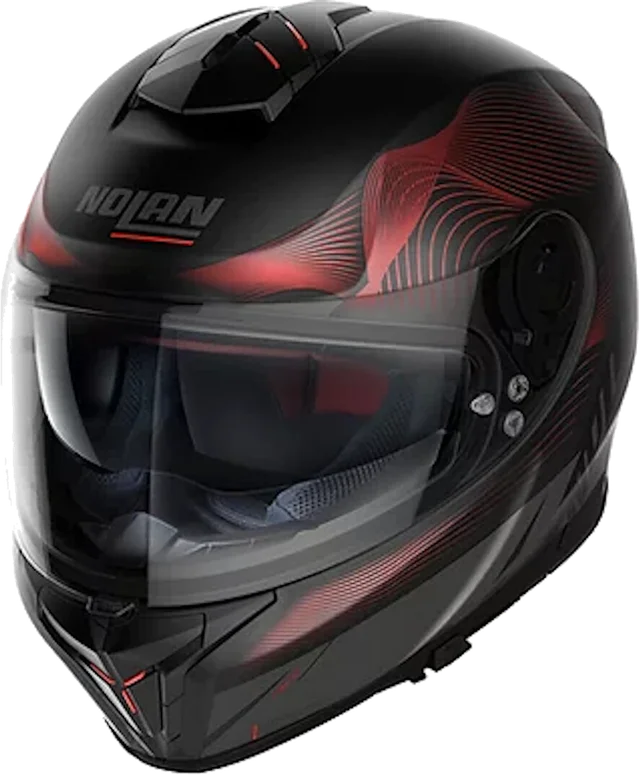 Nolan N80-8 Powerglide N-Com Helmet, black/red