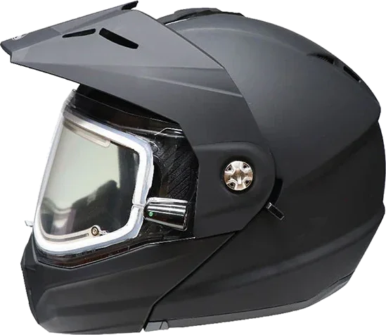 GMAX MD74 Solid Dual Sport Helmet with Electric Face Shield, black