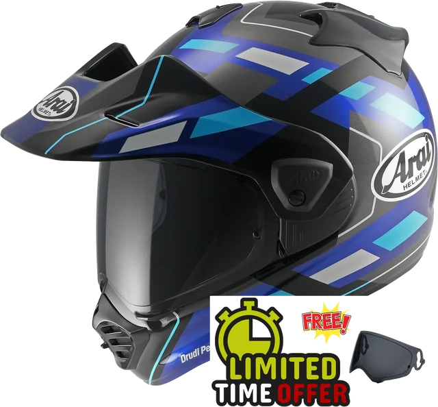 Arai Tour-X5 Match Blue - Free Dark Visor