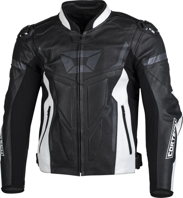 Cortech Apex V1 Men's Street Jackets, black white