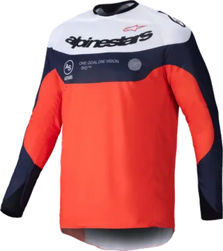 Alpinestars Pro-Dura Jersey - Navy/Hot Orange/White