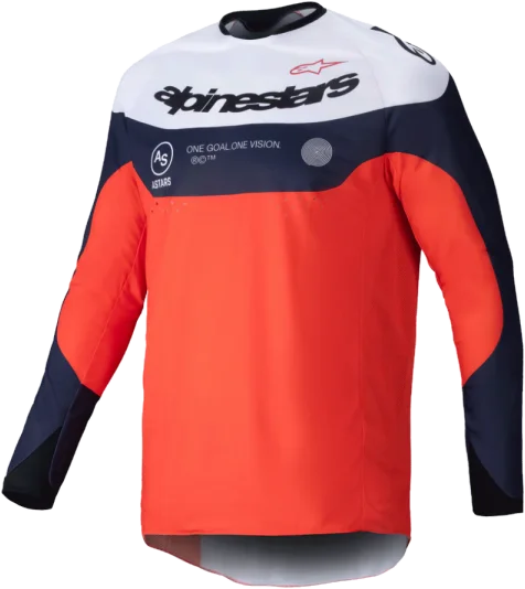 Alpinestars Pro-Dura Jersey - Navy/Hot Orange/White, Navy/Hot Orange/White