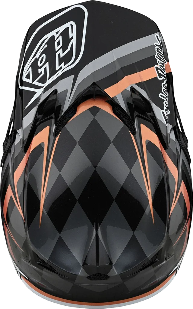 Troy Lee Designs SE4 Polyacrylite Helmet Warped Black / Copper, BLACK / COPPER