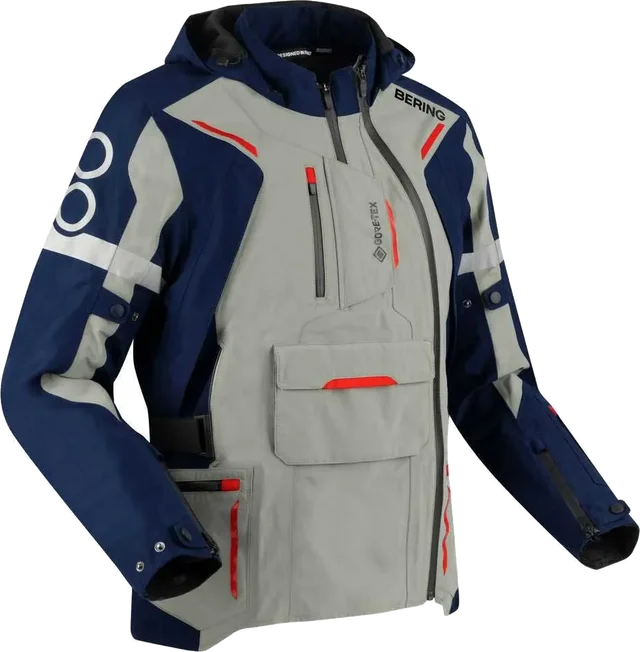 Bering Austral Gore-tex® Jacket, Marine / Grey / Red