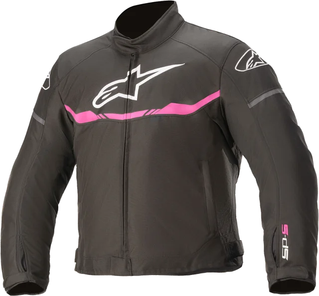 Alpinestars T-SPS Waterproof Kids Motorcycle Textile Jacket, black/hotpink
