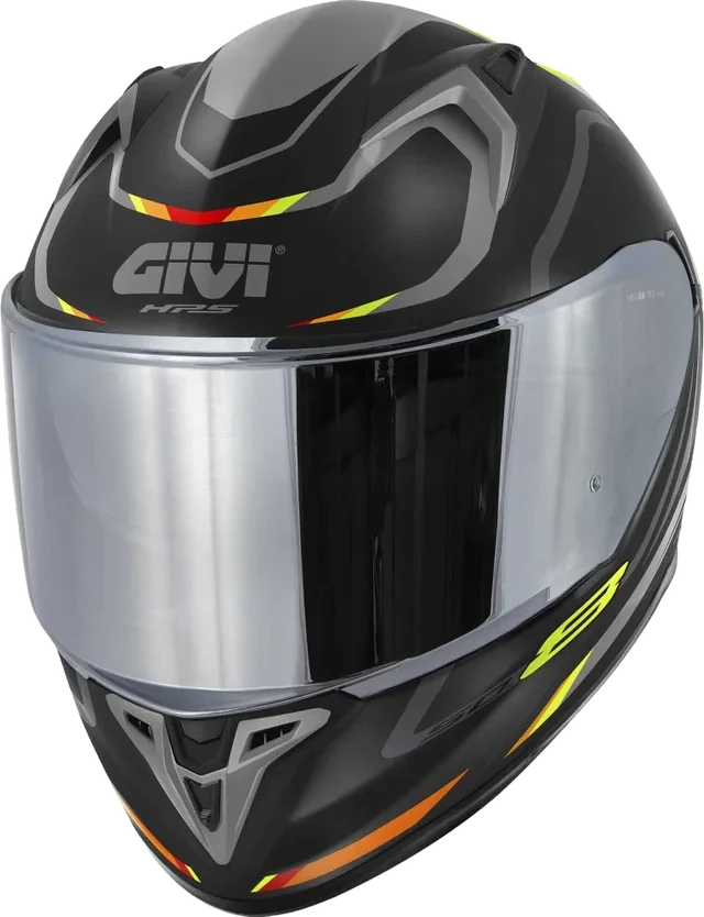 Givi 50.8F Mach1 Helmet Black Grey Red, Black Grey Red