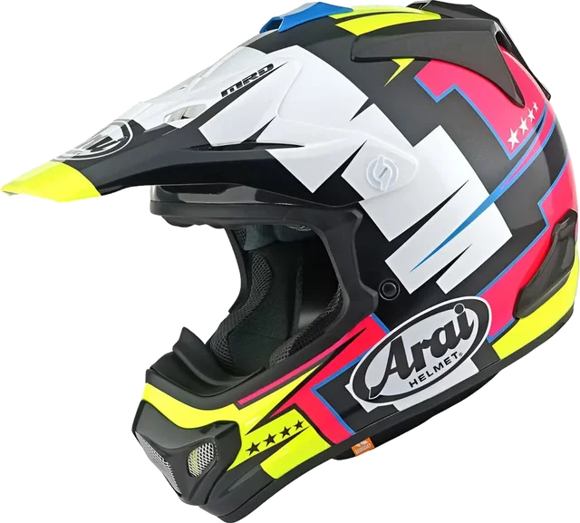 Arai MX-V Evo Battle Purple, Black/Multicoloured