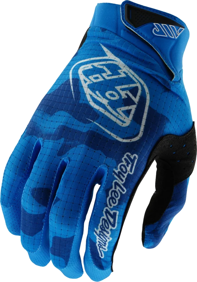 Troy Lee Designs Youth Air Glove Blotted Bright Blue, BRIGHT BLUE