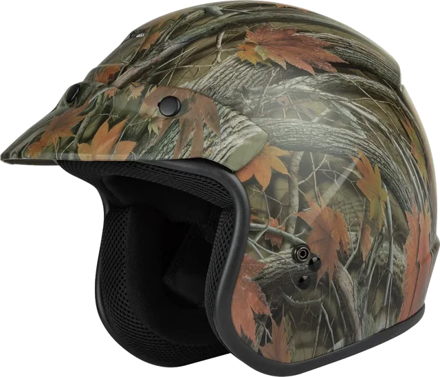GMAX GM-35 Leaf Camo Helmet, leaf camo