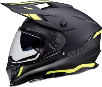 Z1R Range Dual Sport Helmet Uptake Graphic Black Hi Viz