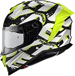 Premier Hyper 22.06 Sr Y 8 Bm Helmet Yellow Matt, Noir/Jaune/Blanc