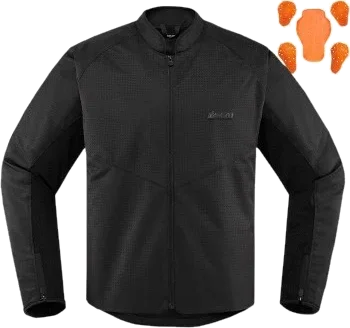 Icon Hooligan Motorcycle Jacket Perf Stealth