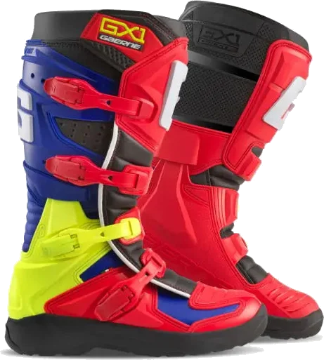 Gaerne GX-1 Evo Kids MX Boots Red / Multi