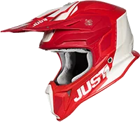 Just1 Just-1 J18 Pulsar Helmet Red White, Matt Fluo Yellow / Grey / Black