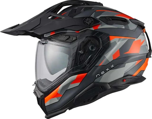 Nexx X.wed3 Trailmania Full Face Helmet, Grey / Matt Orange
