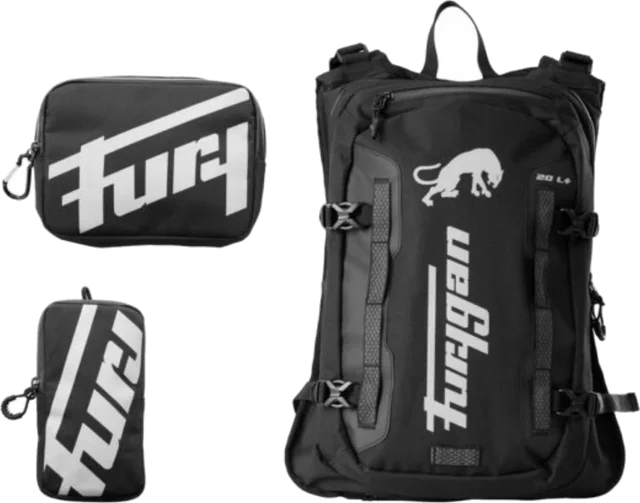 Furygan Adv 20L+ Rucksack - Black, Black