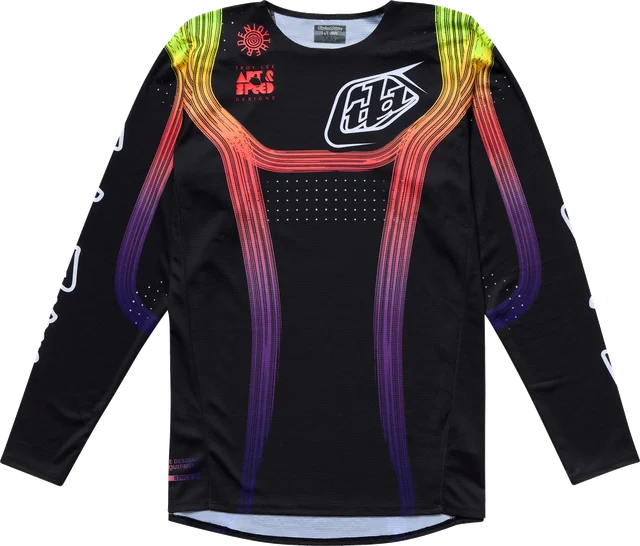 Troy Lee Designs SE Pro Jersey Stripes Black / Multi, BLACK / MULTI