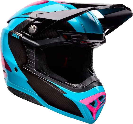 Bell Moto-10 Spherical Fluid Helmet, Green Pink Fluid