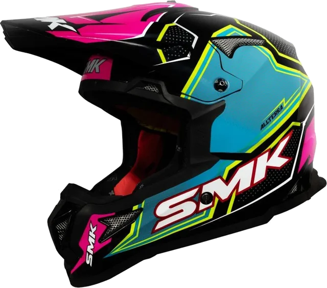 SMK Allterra Maverix Helmet, Decorated Shine