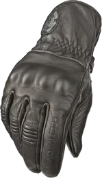 Highway 21 Mens Hook Leather Gloves, Black