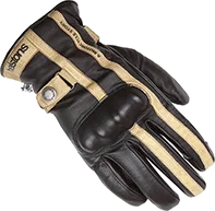 Helstons Burton Gloves Black Beige, Black Beige