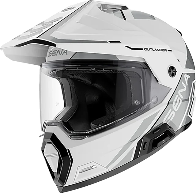 Sena Outlander Adult Off-Road Helmets, gloss white