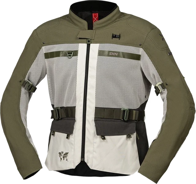 IXS Venture-BigAir 1.0 Olive Textile Motorcycle Jacket, Olive