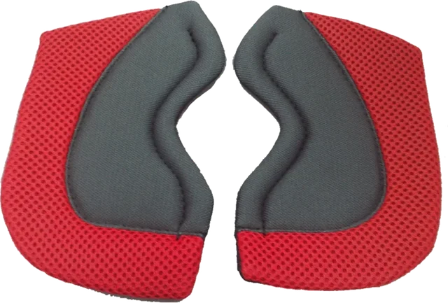 Shoei Centre Pad Side Section Red / Grey For X Spirit 3 Helmets