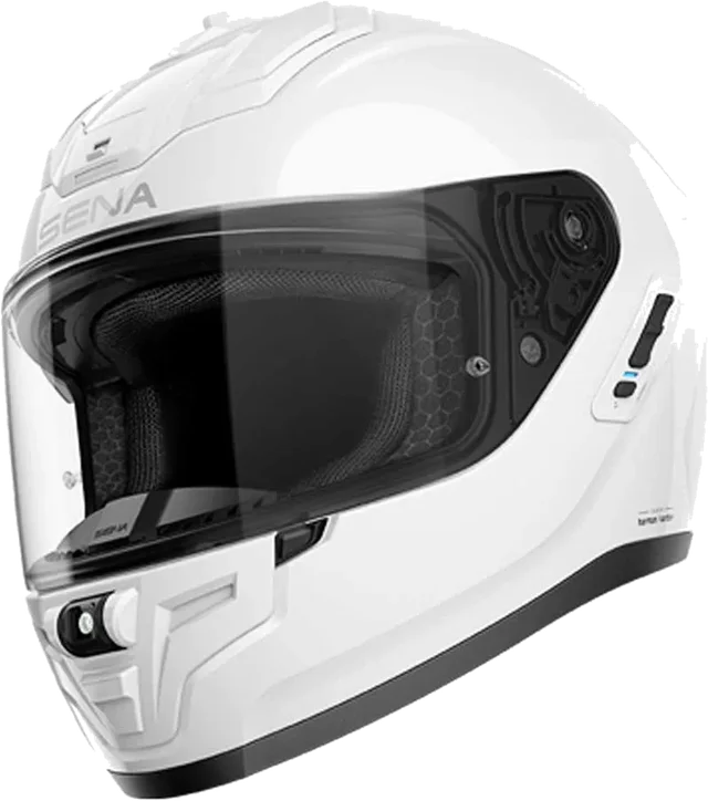 Sena Phantom ANC Smart Helmet w Mesh Comms Glossy White