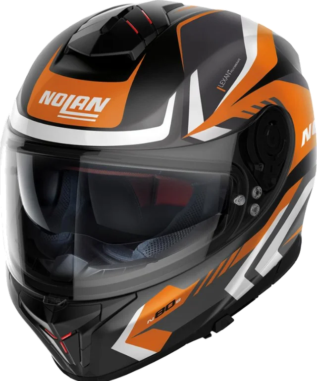 Nolan N80-8 Rumble 61 Flat Black Full Face Helmet, Black