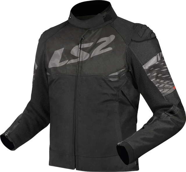 LS2 Apex waterproof Ladies Motorcycle Textile Jacket, black/dark grey