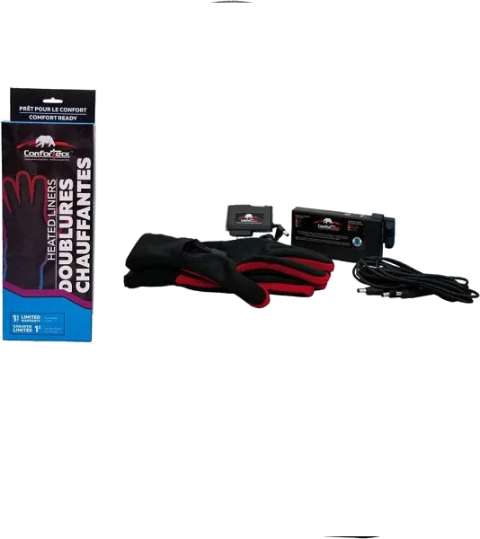 Lithium Glove Liners Kit (20 Hours), black red