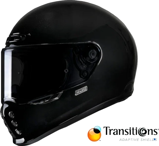 HJC V10 Full Face Helmet Matte Black Photochromic Shield