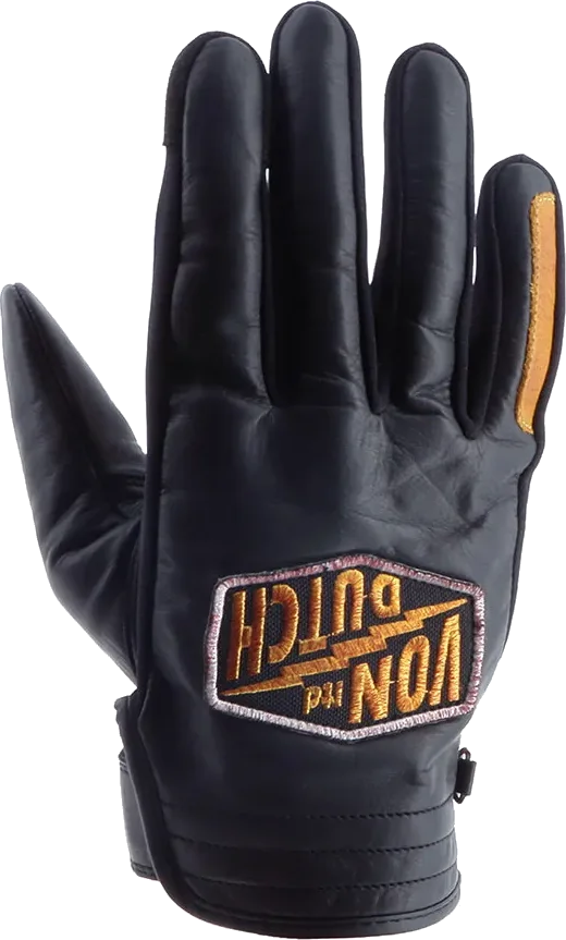Von dutch Storm Summer Gloves, Black / Gold