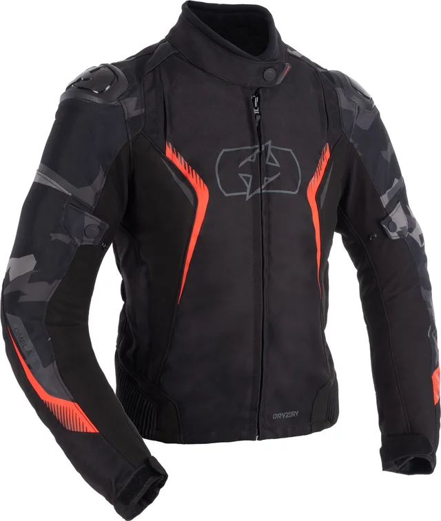 Oxford Omega 1.0 Dry2Dry Women’s Jacket, black camo red