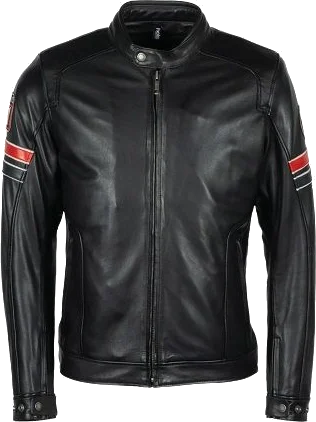 Helstons Elron Leather Rag Jacket Black, Black