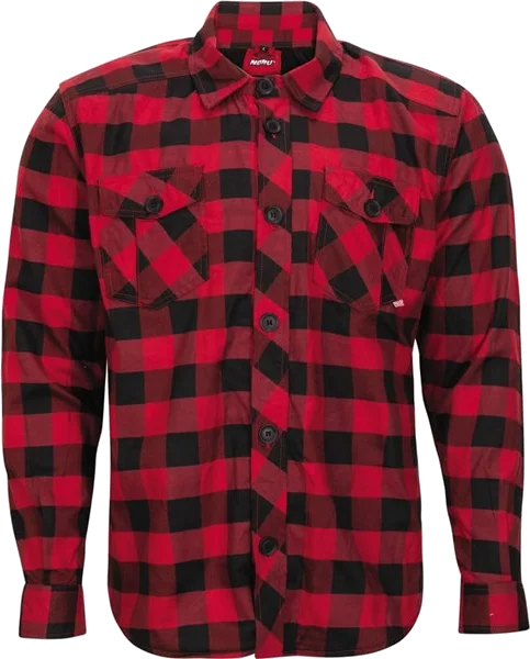 Noru Check Flannel Riding Shirt, Red/Black