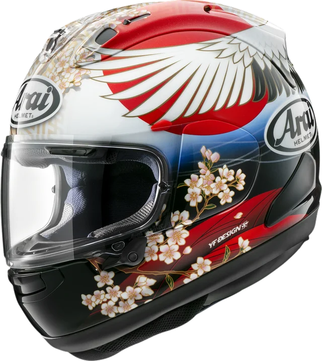 Arai Corsair-X Full-Face Helmet - Tsubasa, Black/Red/White