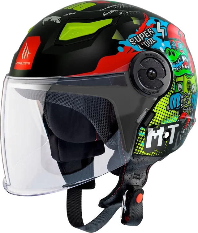 MT HELMETS LITE - DINO, Noir mat