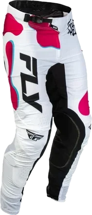 Fly Racing 2027 Lite Pants - Vibe SE, White/Pink/Blue